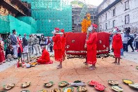 Fulpati, seventh day of Dashain festival in Nepal